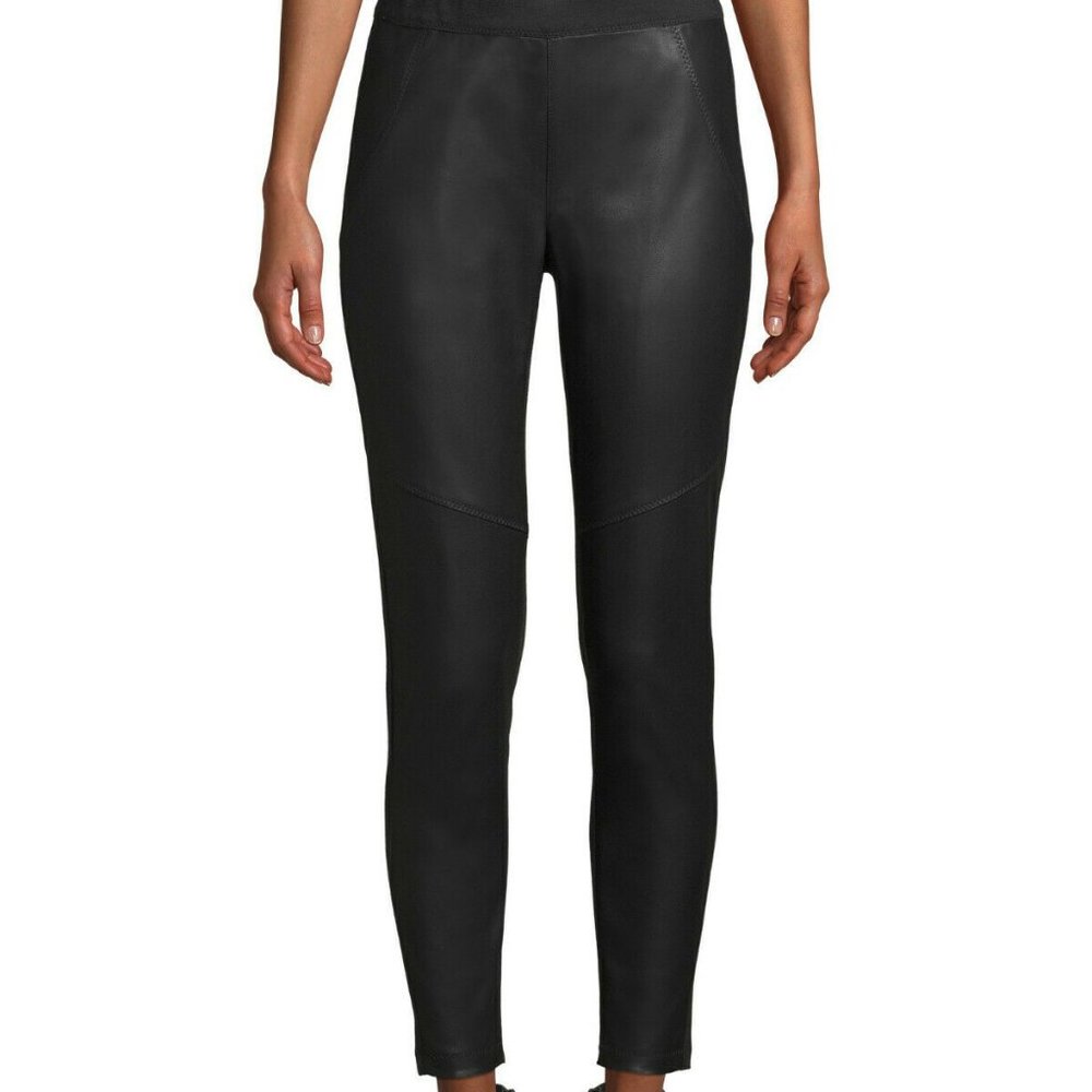 Womens Size XS SCOOP Vegan Leather Leggings NEW